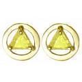 AA 14k Gold Birthstone Earrings 12 Colors
