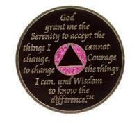 AA Bling Medallion Glitter Pink with Triangle Pink Crystals 1-55 Years