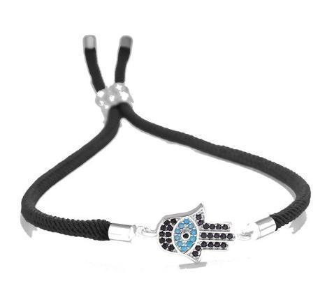 Hamsa with Evil Eye Protection Bracelet Many Colors Available
