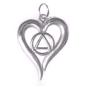 Open Heart with Triangle Pendant