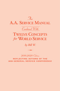 AA Service Manual/Twelve Concepts for World Service 2018-2020 (Softcover)