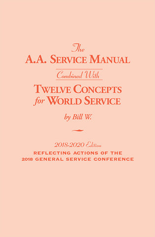 AA Service Manual/Twelve Concepts for World Service 2018-2020 (Softcover)