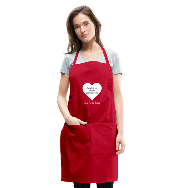 Let it be Love Apron - red