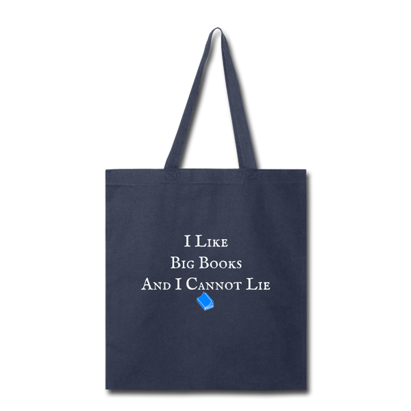 Big Book Tote Bag - navy