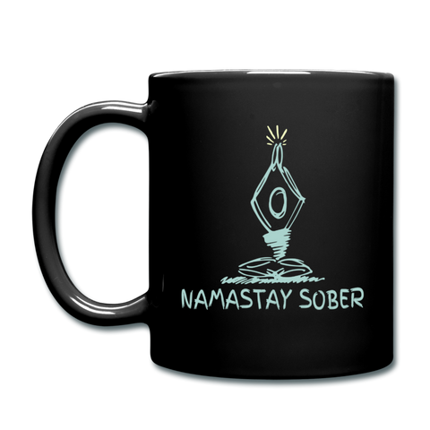 Namastay Sober Full Color Mug - black