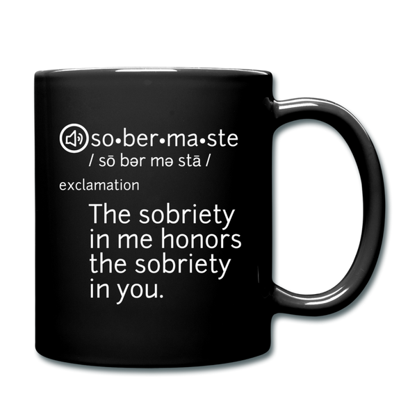 Sobermaste Full Color Mug - black