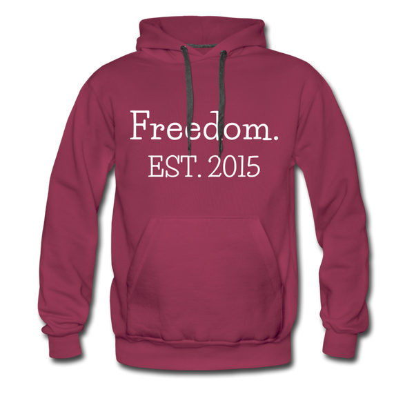 Freedom. EST. 2015 Premium Hoodie - burgundy