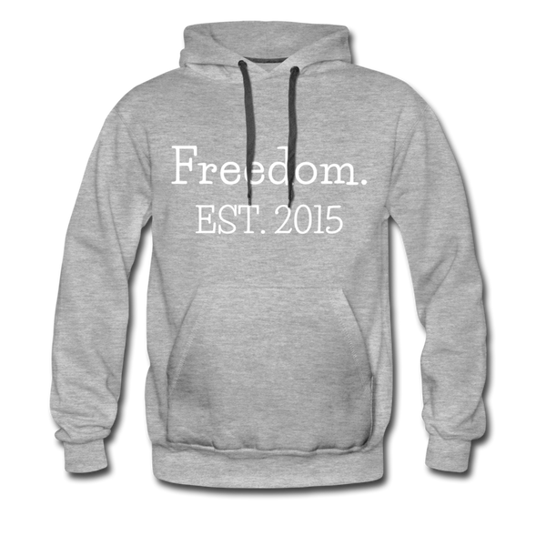 Freedom. EST. 2015 Premium Hoodie - heather gray