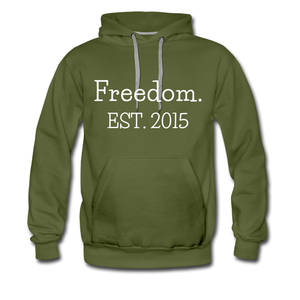 Freedom. EST. 2015 Premium Hoodie - olive green