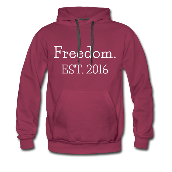 Freedom. EST. 2016 Premium Hoodie - burgundy