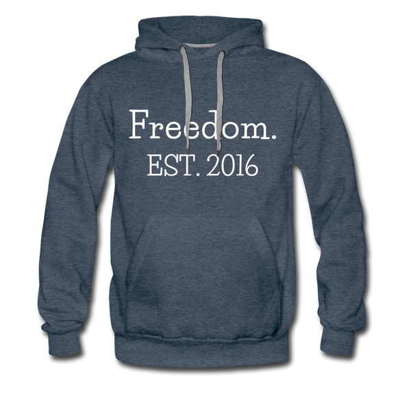 Freedom. EST. 2016 Premium Hoodie - heather denim