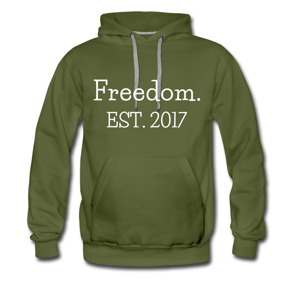 Freedom. EST. 2017 Premium Hoodie - olive green