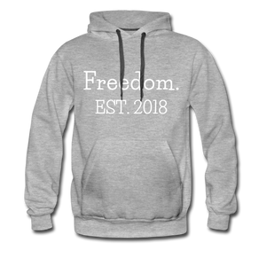 Freedom. EST. 2018 Premium Hoodie - heather gray