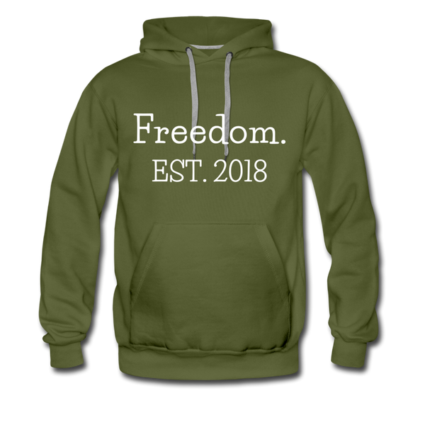 Freedom. EST. 2018 Premium Hoodie - olive green