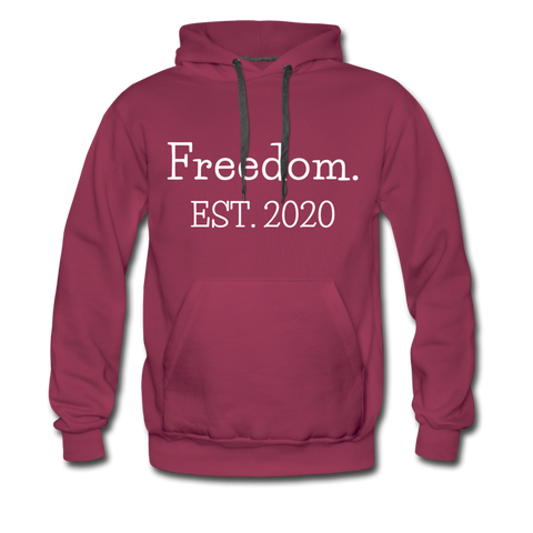 Freedom. EST. 2020 Premium Hoodie - burgundy