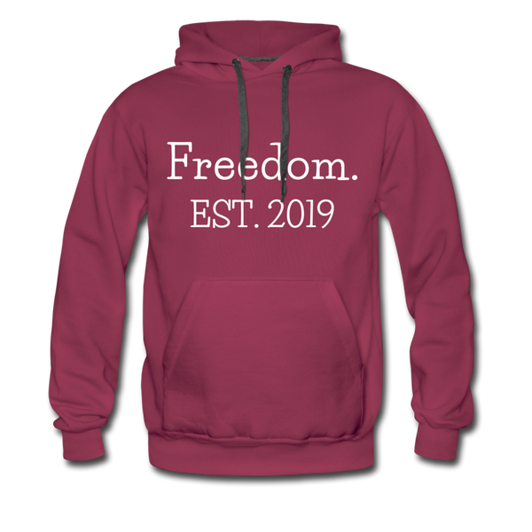 Freedom. EST. 2019 Premium Hoodie - burgundy