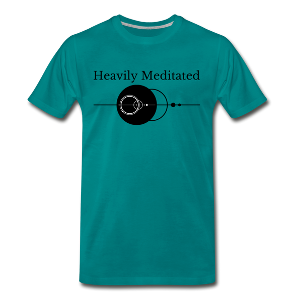 Heavily Meditated Men's Premium TShirt - teal