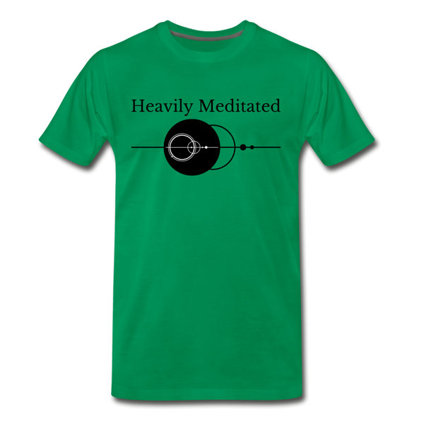 Heavily Meditated Men's Premium TShirt - kelly green