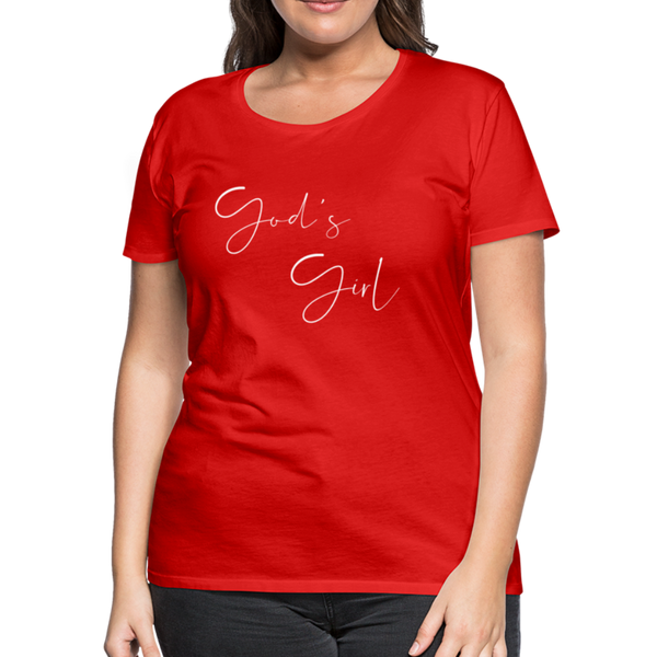 God's Girl Women's Tee - red