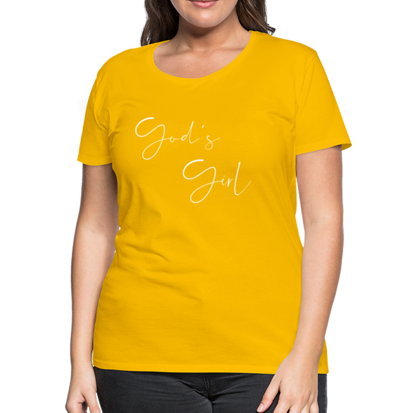 God's Girl Women's Tee - sun yellow