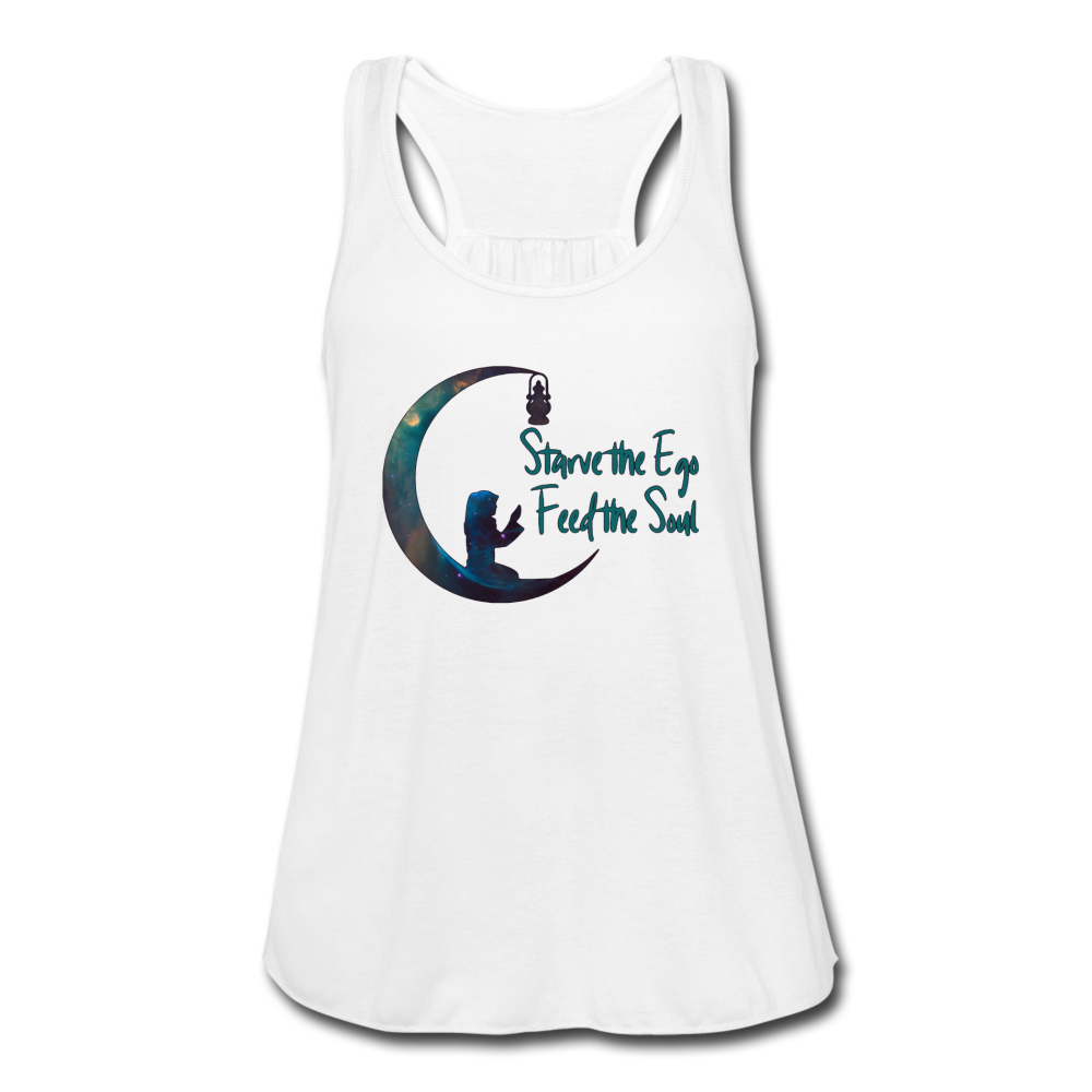 Feed the Soul Flowy Tank Top - white