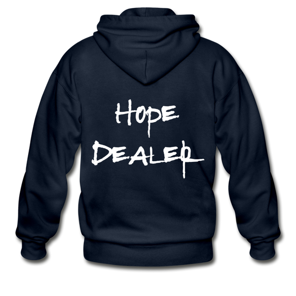 Hope Dealer Heavy Blend Zip Hoodie - navy