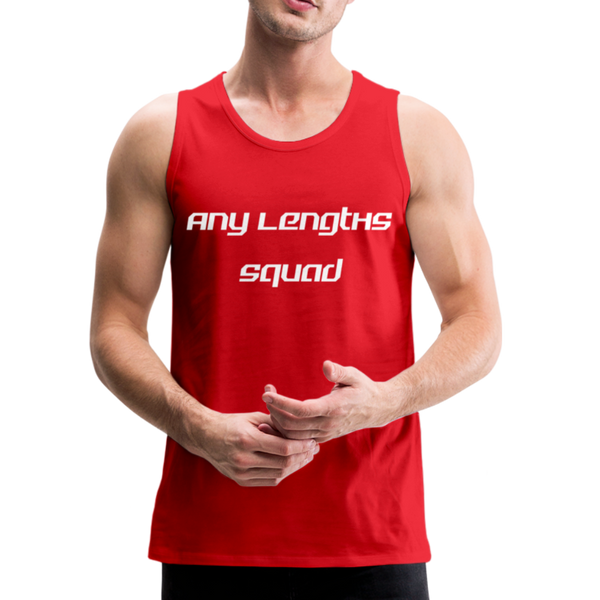 Any Lengths Squad Men’s Tank - red