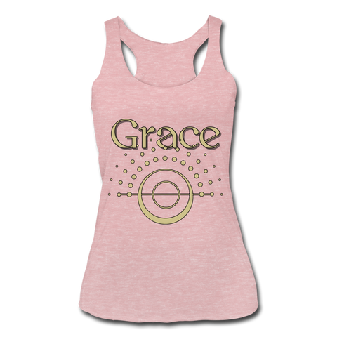 Grace Circles Racerback Tank - heather dusty rose