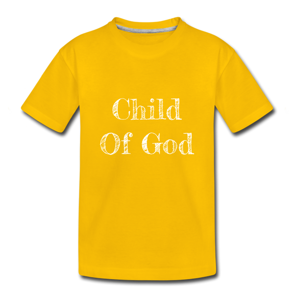 Child of God Kid's Tshirt - sun yellow