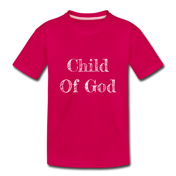 Child of God Kid's Tshirt - dark pink
