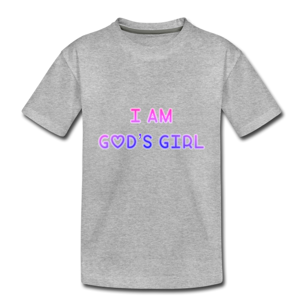 God's Girl Kid's TShirt - heather gray