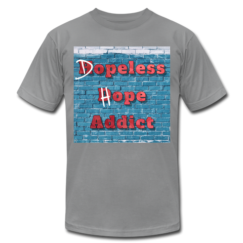 Dopeless Hope Addict Unisex Slate Tshirt - slate
