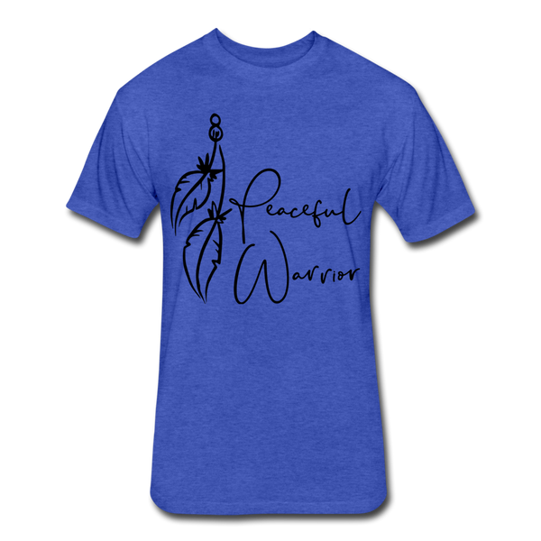Peaceful Warrior Unisex Tshirt - 6 Color Options - heather royal