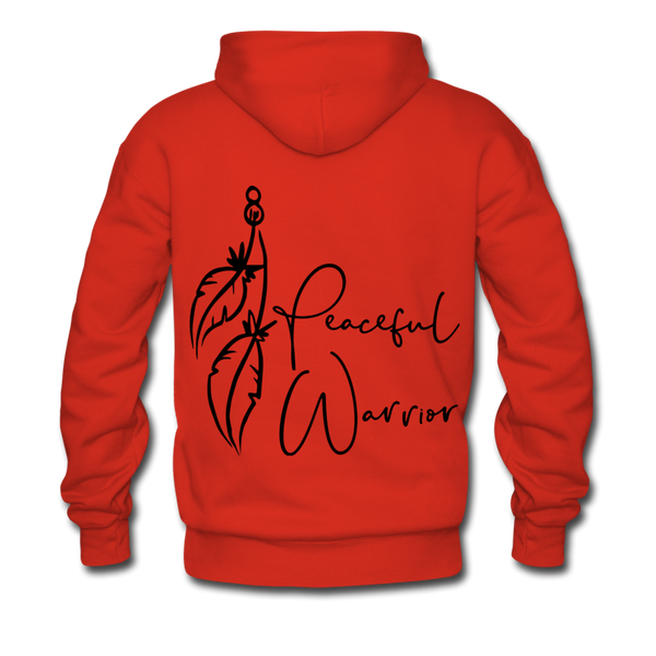 Peaceful Warrior Hoodie - 4 Color Options - red