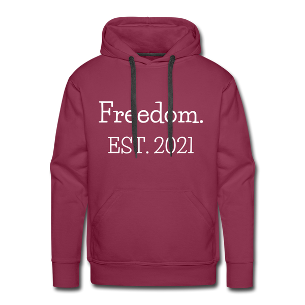 Freedom. EST. 2021 Premium Hoodie - burgundy