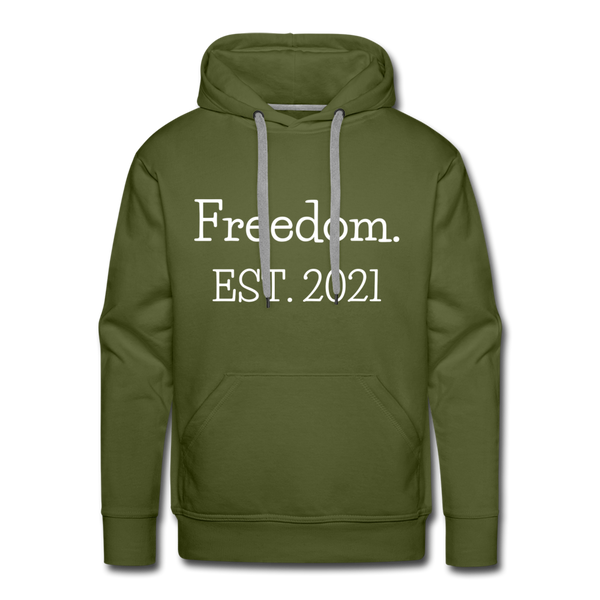 Freedom. EST. 2021 Premium Hoodie - olive green