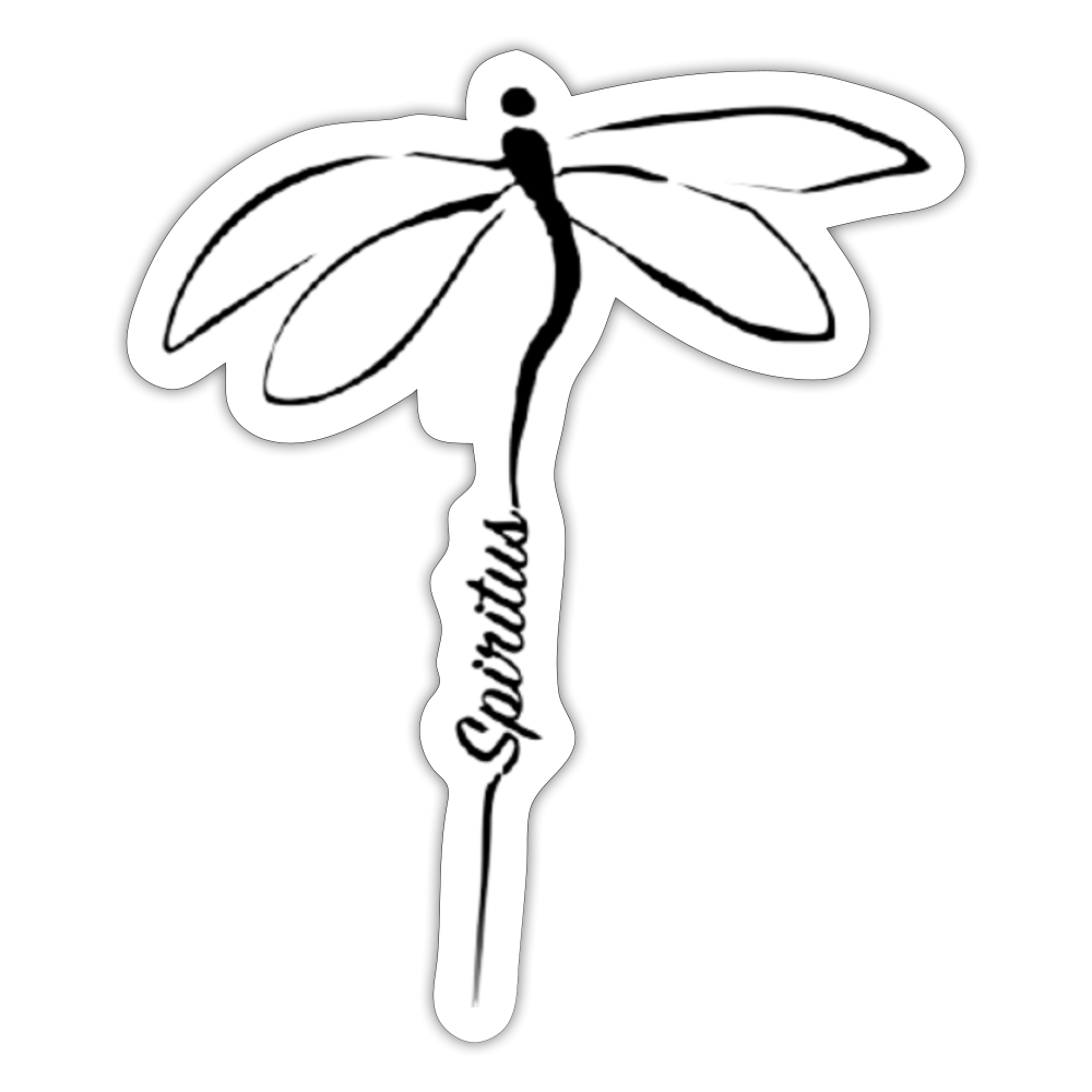 Spiritus Dragonfly Sticker - white glossy