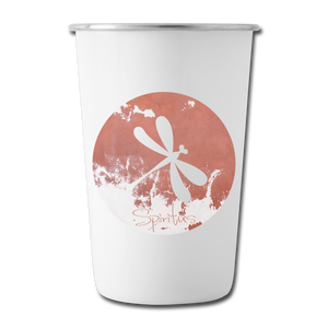 Spiritus Dragonfly Stainless Steel Pint Cup - white