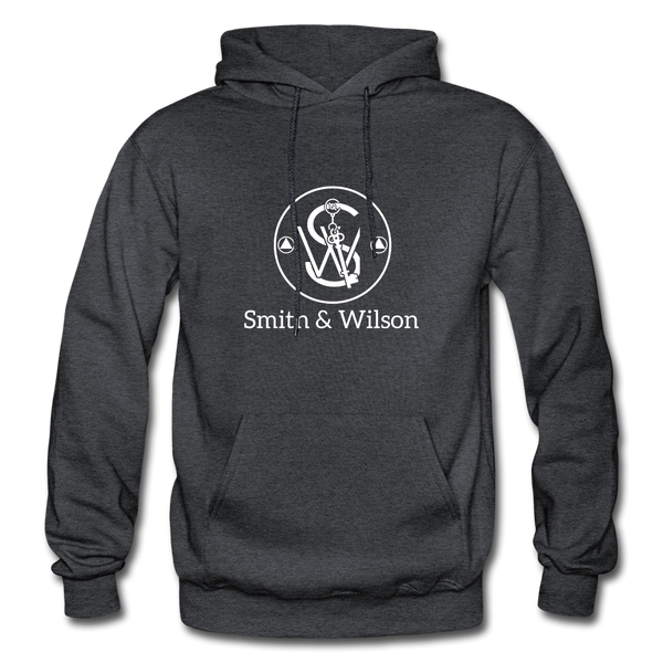 Smith & Wilson Hoodie (Front Only) - charcoal grey