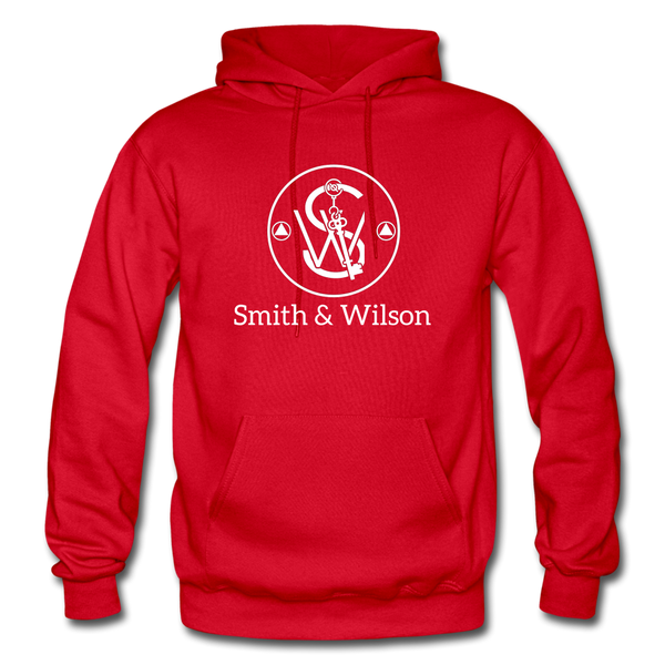 Smith & Wilson Hoodie (Front & Back with Slogan) - red