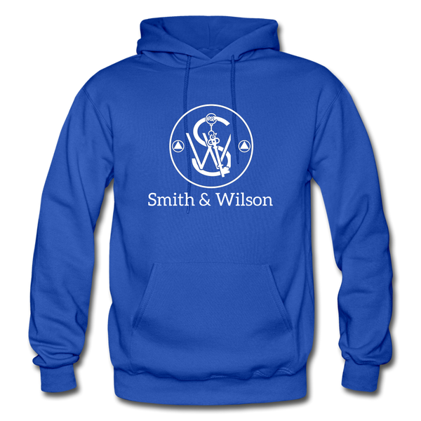 Smith & Wilson Hoodie (Front & Back with Slogan) - royal blue