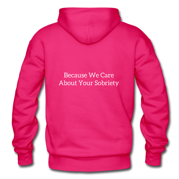 Smith & Wilson Hoodie (Front & Back with Slogan) - fuchsia