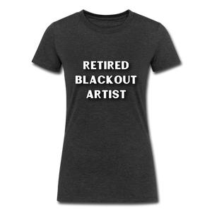 Retired Blackout Artist Women's TriBlend Organic TShirt - heather black