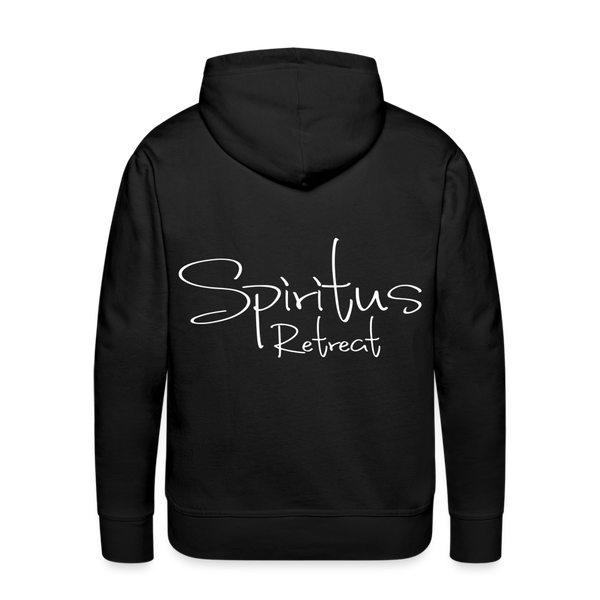 Spiritus Retreat Hoodie Logo on Front, Retreat on Back - black