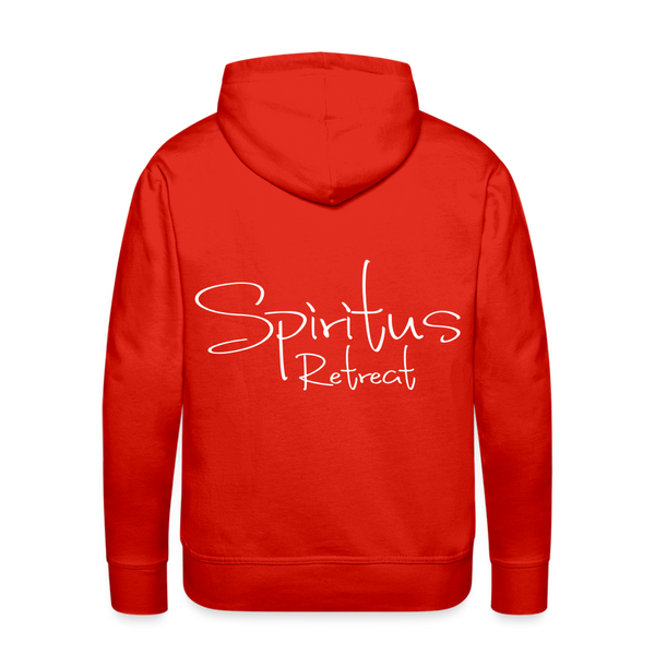Spiritus Retreat Hoodie Logo on Front, Retreat on Back - red