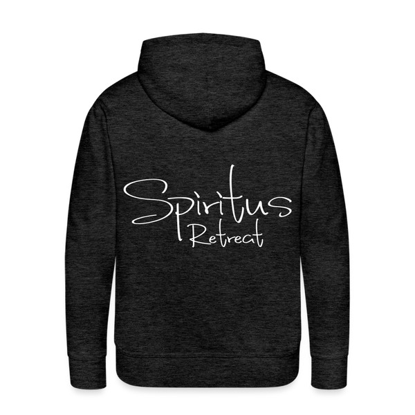 Spiritus Retreat Hoodie Logo on Front, Retreat on Back - charcoal grey