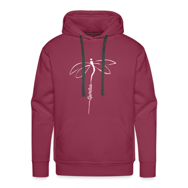 Spiritus Retreat Hoodie Spiritus Dragonfly Tail on Front - burgundy