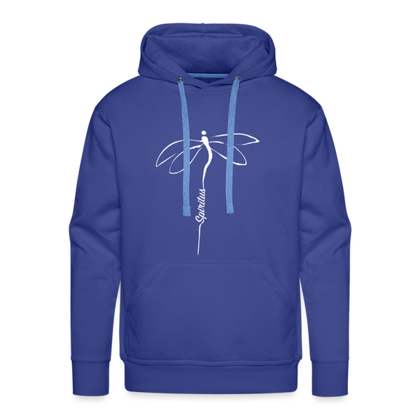 Spiritus Retreat Hoodie Spiritus Dragonfly Tail on Front - royal blue