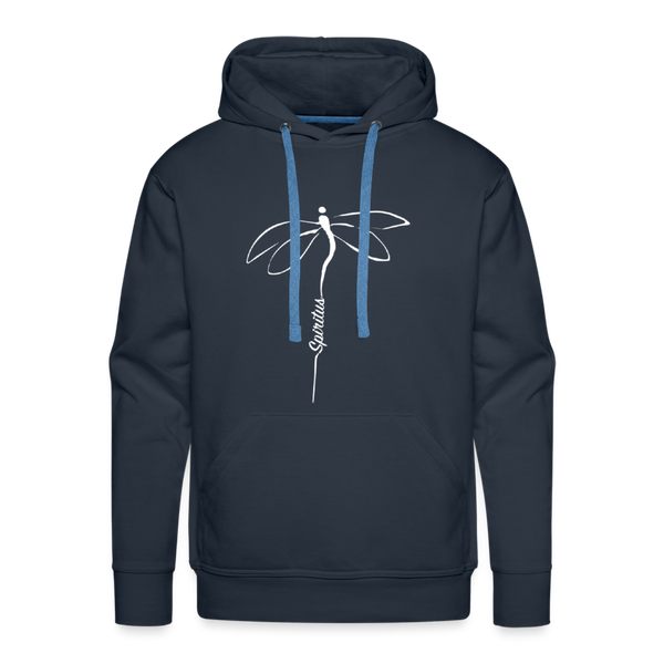 Spiritus Retreat Hoodie Spiritus Dragonfly Tail on Front - navy