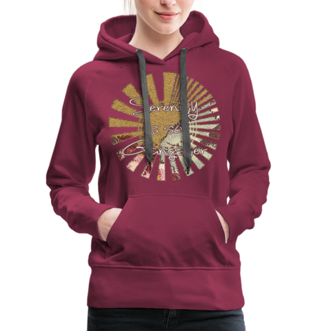 Serenity is So Gangster Women's Hoodie - burgundy